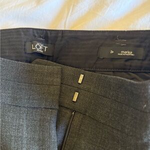 LOFT Charcoal Marisa Trousers